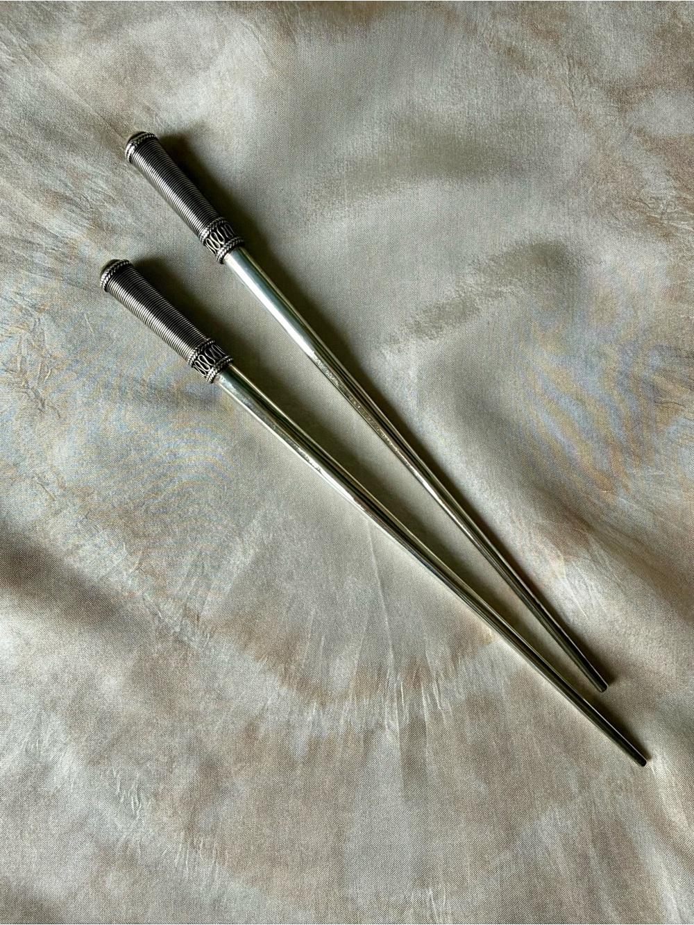 Sterling Silver Hair Sticks Set of 2